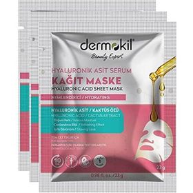 Dermokil Hyaluronik Asit 3x23 gr Serum Kağıt Maske