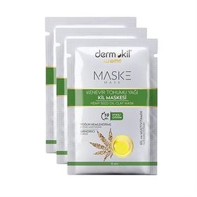 Dermokil Kenevir Tohumu Yağı 3x15 ml Kil Yüz Maskesi