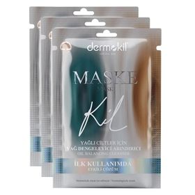 Dermokil Kenevir Tohumu Yağı 3x15 ml Kil Yüz Maskesi