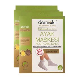 Dermokil Kil ve Kenevir Yağlı 2x35 ml Peeling Etkili Ayak Maskesi
