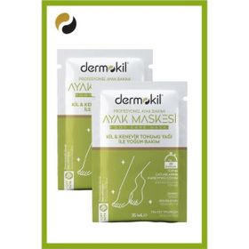 Dermokil Kil ve Kenevir Yağlı 2x35 ml Peeling Etkili Ayak Maskesi