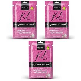 Dermokil Kil ve Sarımsak 3x35 ml Saç Bakım Maskesi