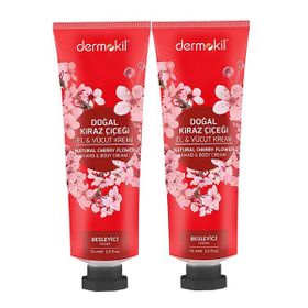Dermokil Kiraz Çiçeği 2x75 ml El ve Vücut Kremi