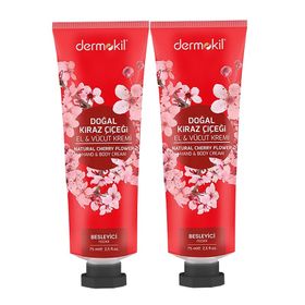 Dermokil Kiraz Çiçeği 2x75 ml El ve Vücut Kremi