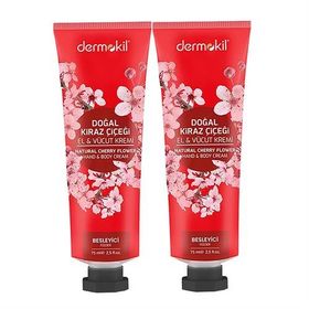 Dermokil Kiraz Çiçeği 2x75 ml El ve Vücut Kremi