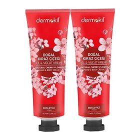 Dermokil Kiraz Çiçeği 2x75 ml El ve Vücut Kremi