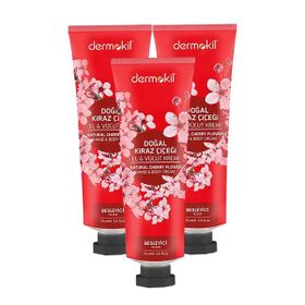 Dermokil Kiraz Çiçeği 3x75 ml El ve Vücut Kremi