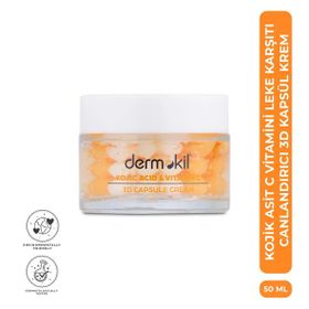Dermokil Kojik Asit C Vitamini Leke Karşıtı Canlandırıcı 3D Kapsül 50 ml Krem