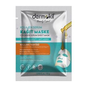 Dermokil Kolajen 23 gr Serum Kağıt Maske