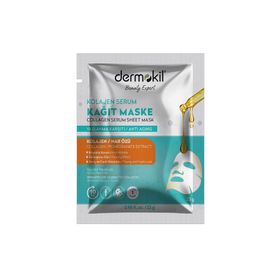 Dermokil Kolajen 23 gr Serum Kağıt Maske