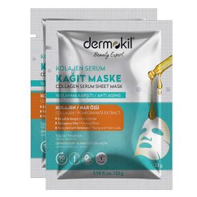 Dermokil Kolajen 2x23 gr Serum Kağıt Maske