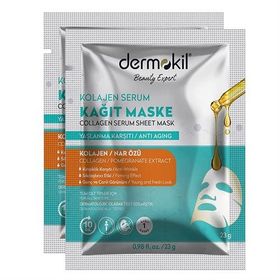 Dermokil Kolajen 2x23 gr Serum Kağıt Maske
