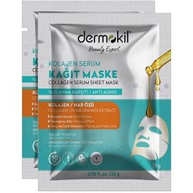 Dermokil Kolajen 2x23 gr Serum Kağıt Maske