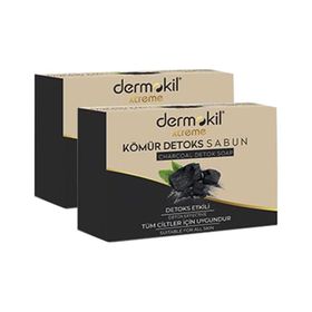 Dermokil Kömürlü Detoks 2x100 gr Doğal Katı Sabun