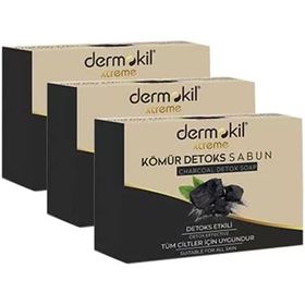 Dermokil Kömürlü Detoks 3x100 gr Doğal Katı Sabun