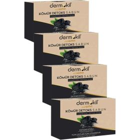 Dermokil Kömürlü Detoks 4x100 gr Doğal Katı Sabun