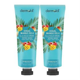 Dermokil Mango Özlü 2x75 ml El ve Vücut Kremi