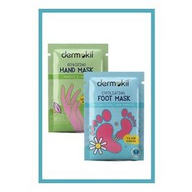 Dermokil Peeling Etkili Soyulabilir 30 ml Ayak Maskesi + 30 ml Onarıcı El Maskesi