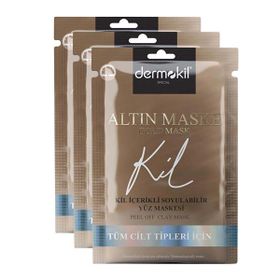 Dermokil Soyulabilir Gold 3x15 ml Yüz Maskesi