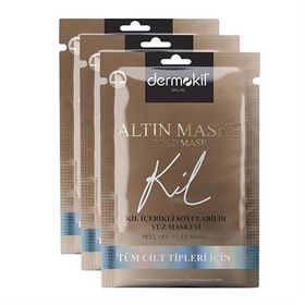 Dermokil Soyulabilir Gold 3x15 ml Yüz Maskesi