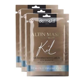 Dermokil Soyulabilir Gold 3x15 ml Yüz Maskesi