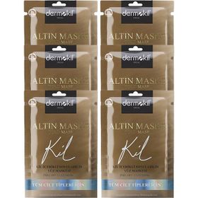 Dermokil Soyulabilir Gold 6x15 ml Yüz Maskesi