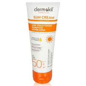 Dermokil SPF50 75 ml Sun Cream Çok Yönlü Yüksek Koruyucu Güneş Kremi
