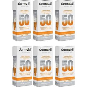 Dermokil SPF50 Leke Karşıtı 6x50 ml Güneş Koruyucu Yüz Kremi