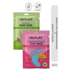 Dermokil Yoğun Nemlendirici 30 ml Ayak Maskesi + Onarıcı 30 ml El Maskesi