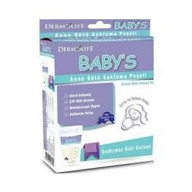 Dermolife Babys 20 Adet Anne Sütü Saklama Poşeti