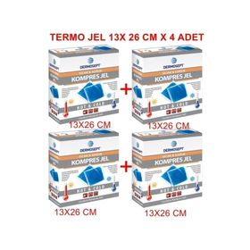 Dermosept 13x26 cm X 4 Adet Sıcak Soğuk Termo Jel Kompres Buz Jel Termojel