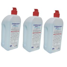 Dermosept Handplus Antibakteriyel El İçin 3x1000 ml Çoklu Paket Jel Dezenfektan