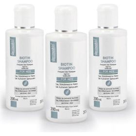 Dermoskin 3x600 ml Biotin Güçlü Saçlar Erkek Şampuan