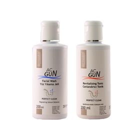 Dermoskin AcGun 200 ml Yüz Yıkama Jeli + Dermoskin AcGun 200 ml Canlandırıcı Tonik