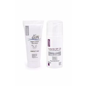 Dermoskin Acgun 30 ml Gece Kremi + Celeritt SPF25 30 ml Krem Bakım Seti
