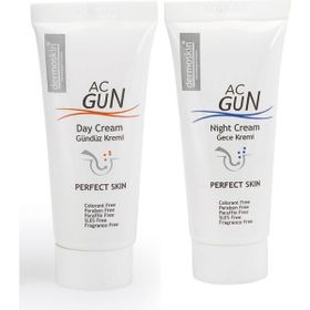 Dermoskin Acgun 30 ml Gündüz Kremi + Dermoskin Acgun 30 ml Gece Kremi