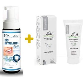 Dermoskin Acgun Arındırıcı 30 ml Düzensiz Ciltler Maske+E2'Quality E2'quality Diş Beyazlatıcı Köpük