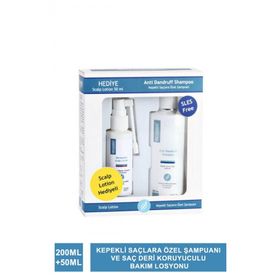 Dermoskin Anti Dandruff Kepek Şampuanı 200 ml+50 ml Dermoskin Saç Derisi Losyonu