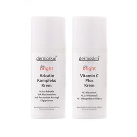 Dermoskin Be Bright Arbutin 33 ml Kompleks Krem + Be Bright Vitamin C Plus 33 ml Krem Set