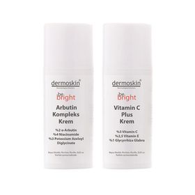 Dermoskin Be Bright Arbutin 33 ml Kompleks Krem + Be Bright Vitamin C Plus 33 ml Krem Set