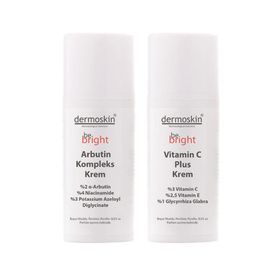 Dermoskin Be Bright Arbutin 33 ml Kompleks Krem + Be Bright Vitamin C Plus 33 ml Krem Set
