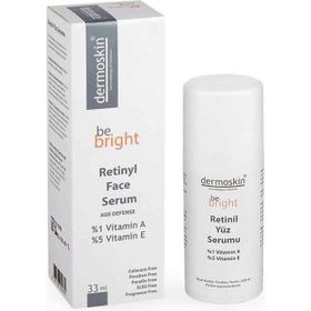 Dermoskin Be Bright Retinil 33 ml Face Retinol İçeren Yüz Serumu+E2'Quality E2'quality Diş Beyazlatıcı Köpük