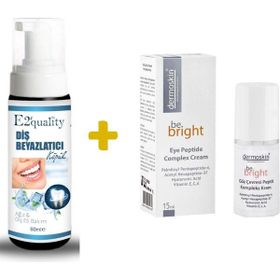 Dermoskin Be Bright Vitamin C Plus Krem 33 ml Leke Kremi+E2'Quality E2'quality Diş Beyazlatıcı Köpük