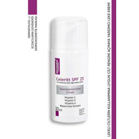 Dermoskin Celeritt SPF25 Cilt Leke C Vitamini 30 ml Güneş Koruyucu Yüz Kremi