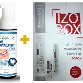 Dermoskin Izobox Kuru Ciltler İçin Set+E2'Quality Diş Beyazlatıcı Köpük