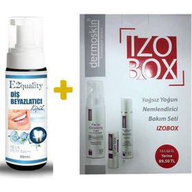 Dermoskin Izobox Kuru Ciltler İçin Set+E2'Quality Diş Beyazlatıcı Köpük