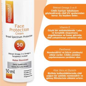 Dermoskin SPF50 50 ml Güneş Koruyucu Krem