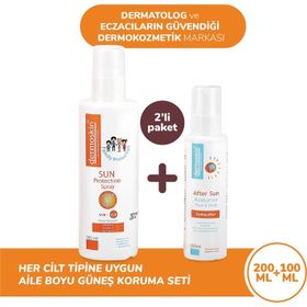 Dermoskin Sun Protection 200 ml Spf 50+ ve After Sun 100 ml Krem