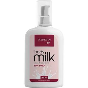 Dermoten 250 ml %10 Üre İçeren Nemlendirici Vücut Bakım Sütü