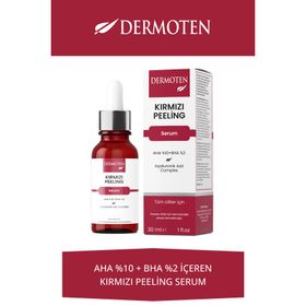 Dermoten 30 ml Arındırıcı Kırmızı Peeling Serum